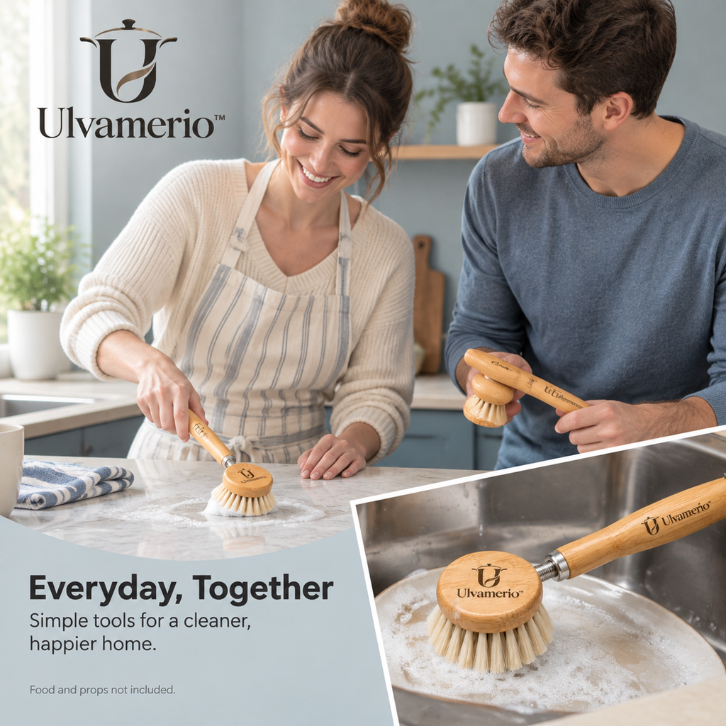 BambooBrush for everyday dishwashing at the kitchen sink