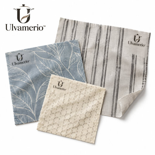 Ulvamerio BeeFresh reusable beeswax food wraps, three-piece set