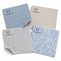 Ulvamerio CleanWave four washable kitchen cloths in blue, cream and grey patterns