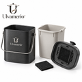 CompostMate 5 litre countertop food scrap bin with lid and swing handle