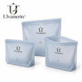 Ulvamerio EcoSeal reusable silicone food storage bags, three-piece set
