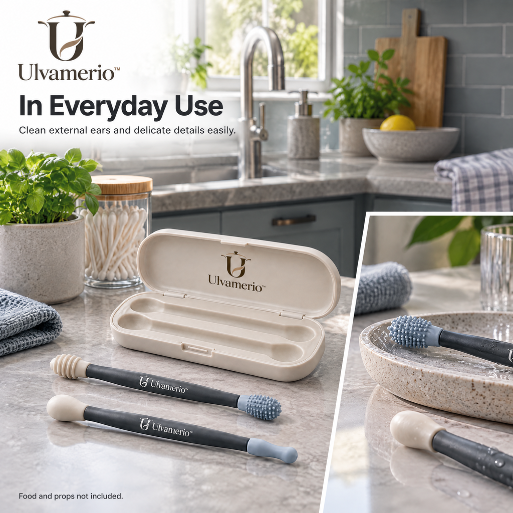 EcoSwab external ear and detail cleaning set in everyday use
